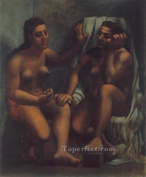 Dos bañistas sentados 1920 Pablo Picasso Pinturas al óleo